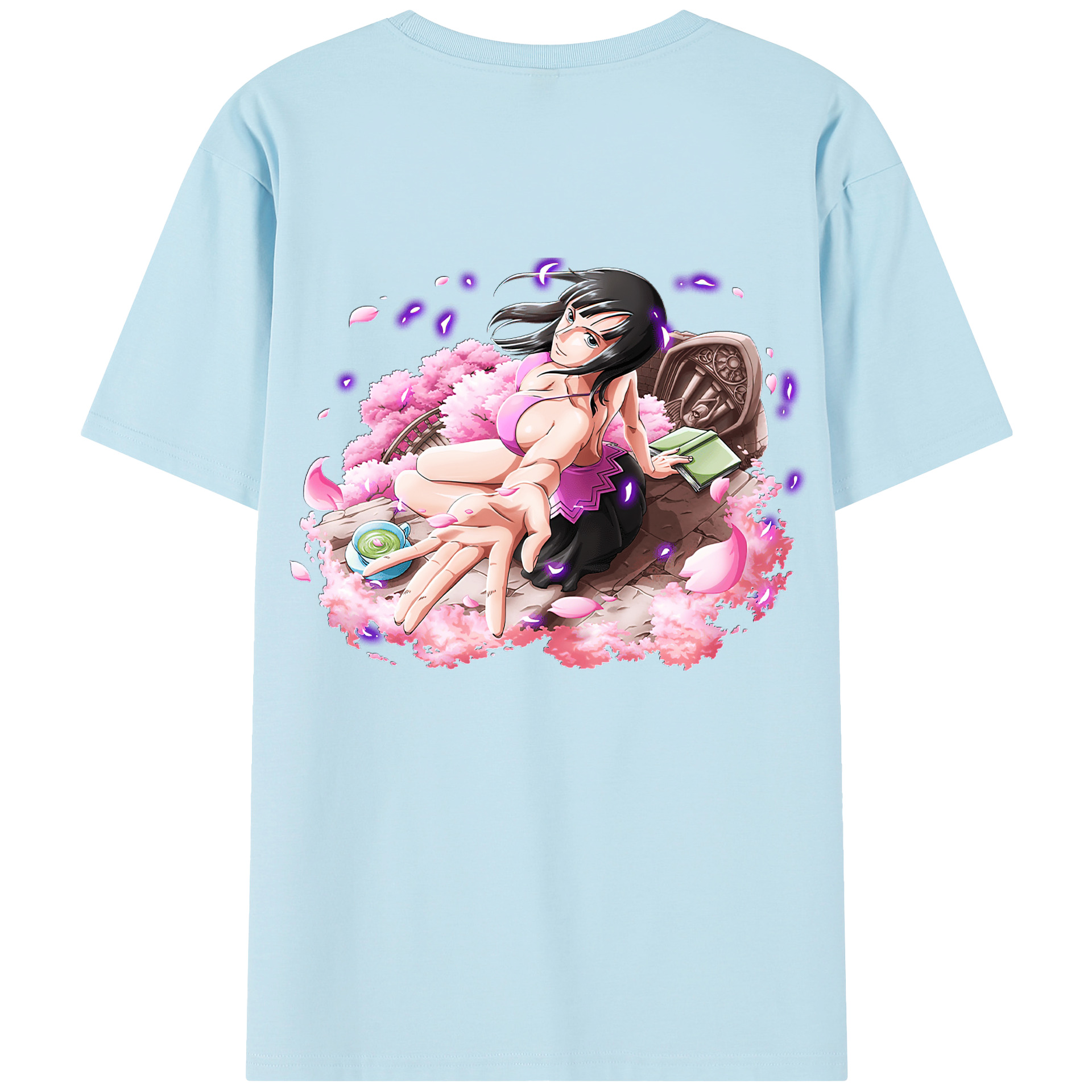 ワンピース ニコ・ロビン ONE PIECE Nico Robin 綿100％半袖Tシャツ（背面プリント）